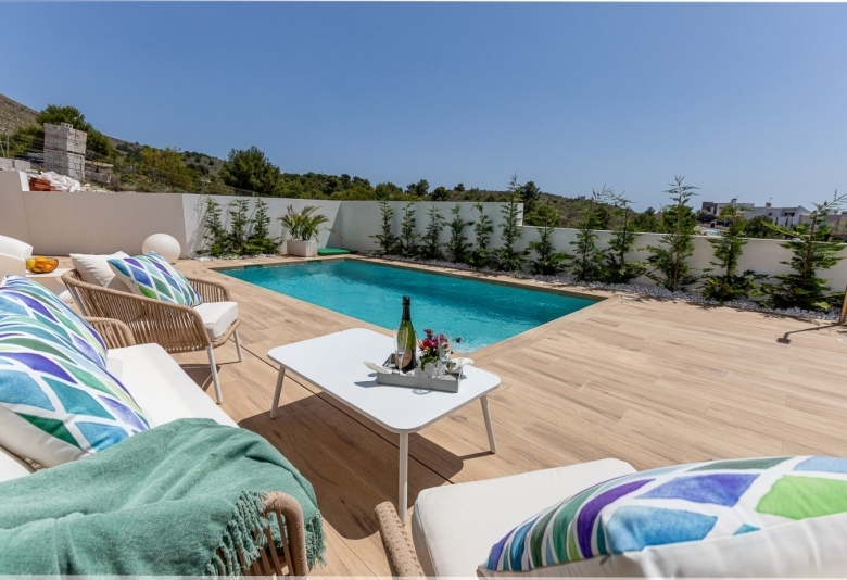 VILLAS DE UNA PLANTA DE OBRA NUEVA EN BALCON DE FINESTRAT