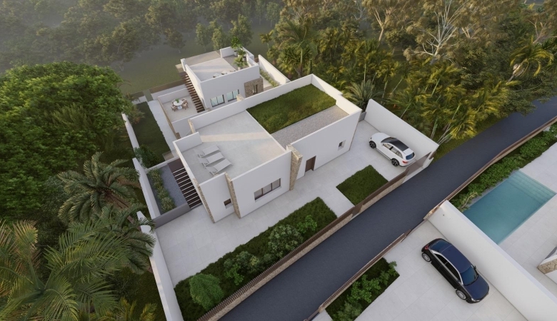 VILLAS DE UNA PLANTA DE OBRA NUEVA EN BALCON DE FINESTRAT