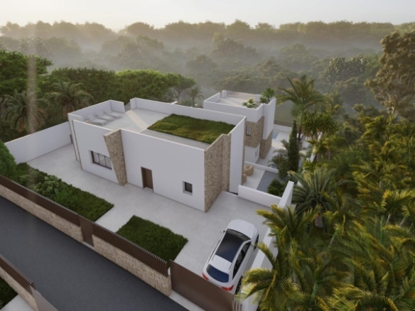 VILLAS DE UNA PLANTA DE OBRA NUEVA EN BALCON DE FINESTRAT