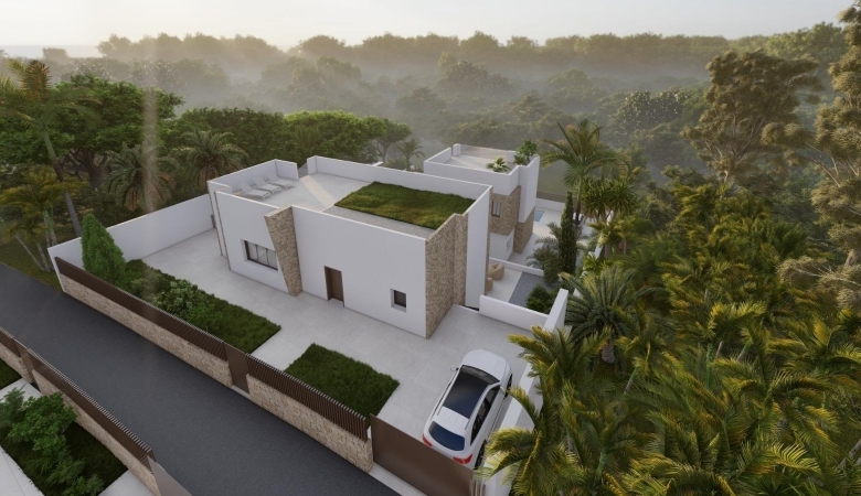 VILLAS DE UNA PLANTA DE OBRA NUEVA EN BALCON DE FINESTRAT