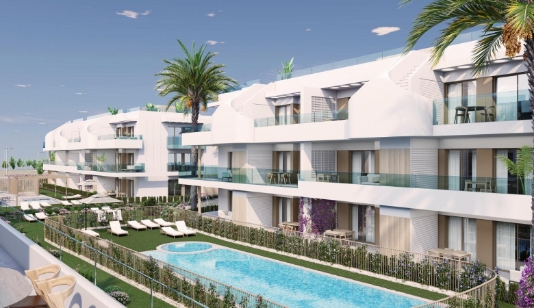 APARTAMENTO NUEVO DE PLANTA BAJA DE 2 DORM. CON JARDÍN PRIVADO EN PILAR DE LA HORADADA