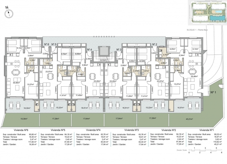 APARTAMENTO NUEVO DE PLANTA BAJA DE 2 DORM. CON JARDÍN PRIVADO EN PILAR DE LA HORADADA