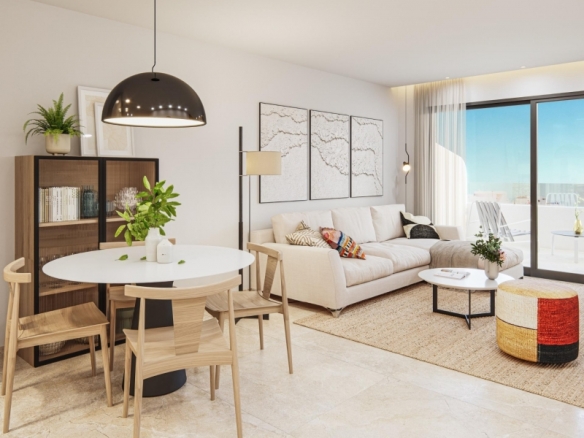 Ático de 2 dormitorios con vistas al mar en un nuevo complejo residencial en Torrevieja.