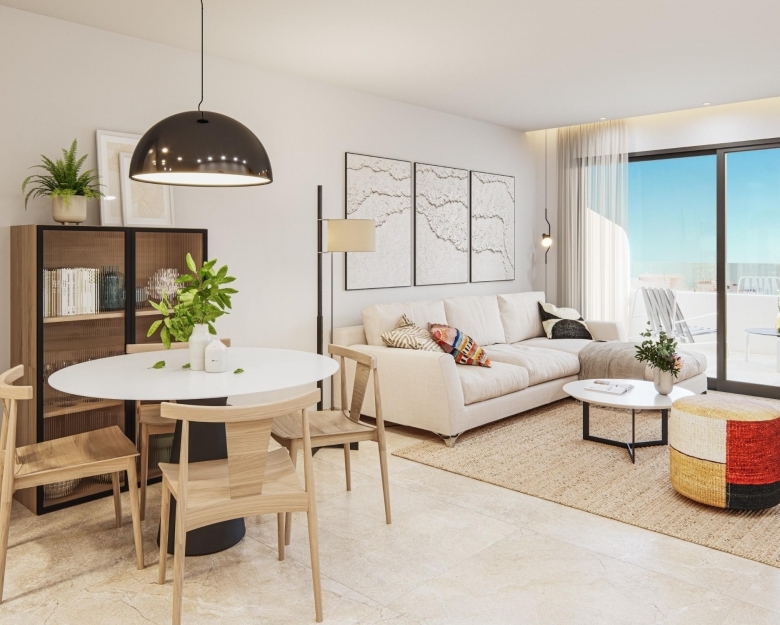 Ático de 2 dormitorios con vistas al mar en un nuevo complejo residencial en Torrevieja.