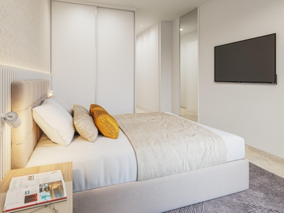 Ático de 2 dormitorios con vistas al mar en un nuevo complejo residencial en Torrevieja.