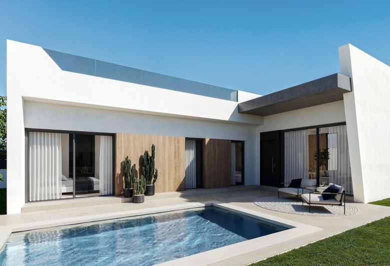 MAGNIFICA VILLA DE NUEVA CONSTRUCCIÓN EN UNA SOLA PLANTA EN SAN MIGUEL DE SALINAS