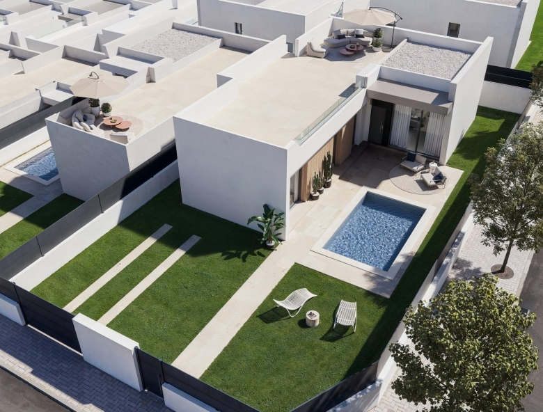 MAGNIFICA VILLA DE NUEVA CONSTRUCCIÓN EN UNA SOLA PLANTA EN SAN MIGUEL DE SALINAS