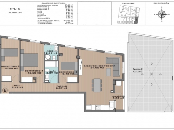 ATICO DE 3 DORMITORIOS DE NUEVA CONSTRUCCIÓN EN ALGORFA