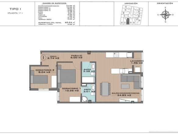 APARTAMENTO DE NUEVA CONSTRUCCIÓN DE 2 DORMITORIOS EN ALGORFA