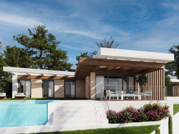 NUEVAS VILLAS DE UNA SOLA PLANTA CON VISTAS EXCLUSIVAS AL MAR EN POLOP