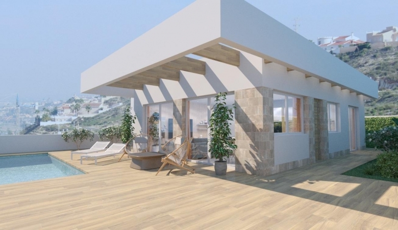 PRECIOSA VILLA DE 3 DORMITORIOS CON VISTAS AL CAMPO DE GOLF EN ROJALES