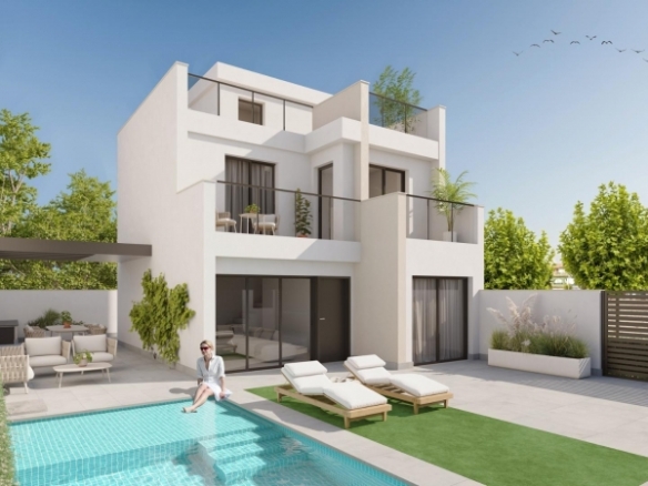 VILLA DE 3 DORMITORIOS DE NUEVA CONSTRUCCIÓN EN LOS ALCAZARES