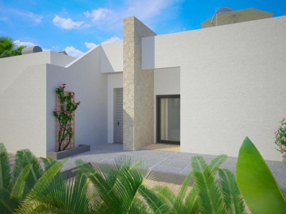 VILLA MODERNA EN UNA SOLA PLANTA DE 3 DORMITORIOS CON PISCINA PRIVADA EN BENIJÓFAR