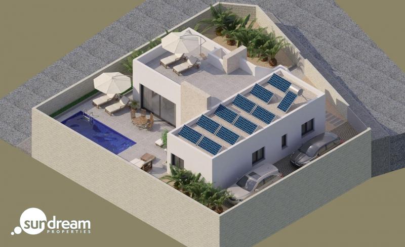 g_39910-3-6 VILLA MODERNA EN UNA SOLA PLANTA DE 3 DORMITORIOS CON PISCINA PRIVADA EN BENIJÓFAR