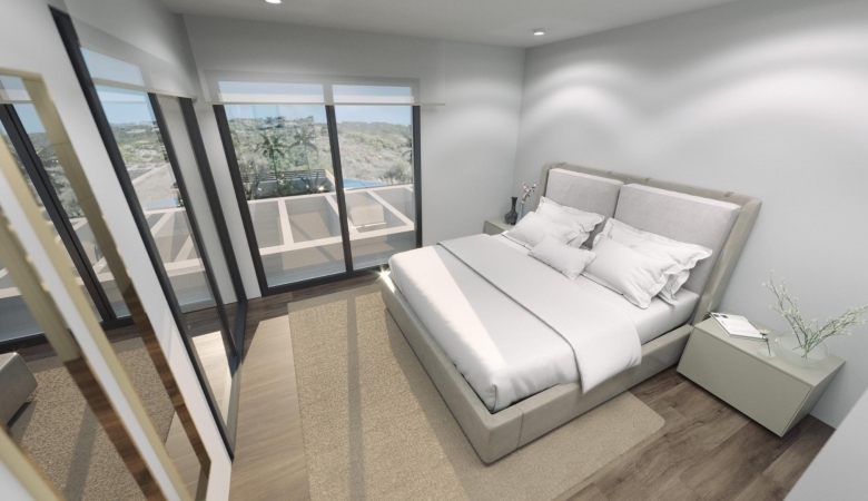 VILLA MODERNA DE NUEVA CONSTRUCCIÓN CON VISTAS AL MAR Y A LA MONTAÑA EN FINESTRAT