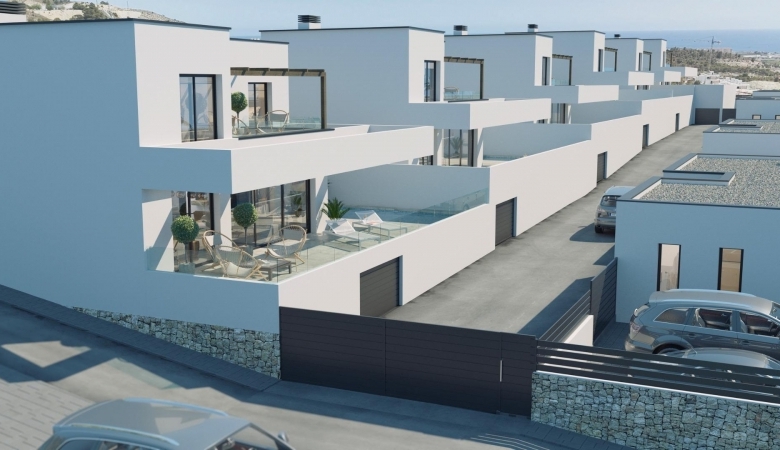 VILLA MODERNA DE NUEVA CONSTRUCCIÓN CON VISTAS AL MAR Y A LA MONTAÑA EN FINESTRAT