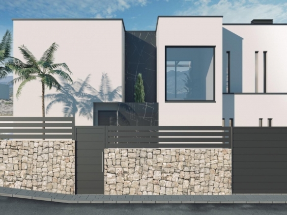 VILLA MODERNA DE NUEVA CONSTRUCCIÓN CON VISTAS AL MAR Y A LA MONTAÑA EN FINESTRAT