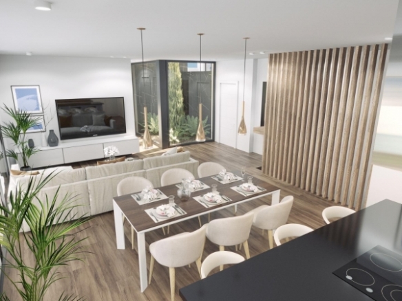 VILLA MODERNA DE NUEVA CONSTRUCCIÓN CON VISTAS AL MAR Y A LA MONTAÑA EN FINESTRAT