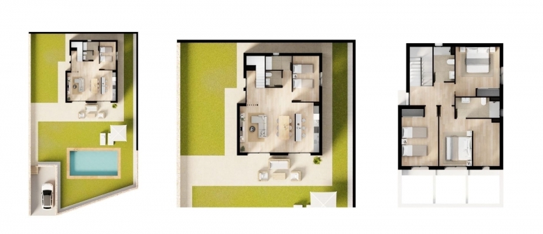 VILLA INDEPENDIENTE DE 4 DORM.CON PISCINA PRIVADA EN FINESTRAT.