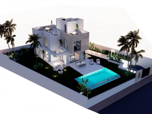 MAGNIFICA VILLA DE NUEVA CONSTRUCCIÓN DE 3 DORM.EN FINESTRAT