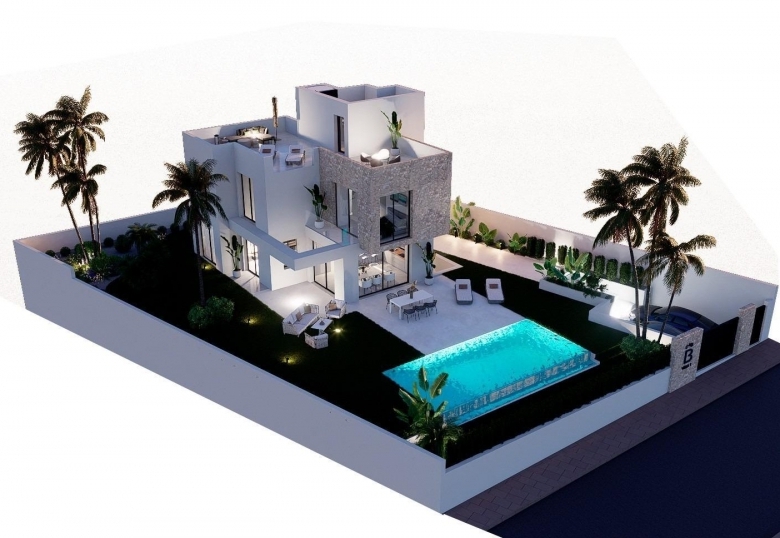 MAGNIFICA VILLA DE NUEVA CONSTRUCCIÓN DE 3 DORM.EN FINESTRAT