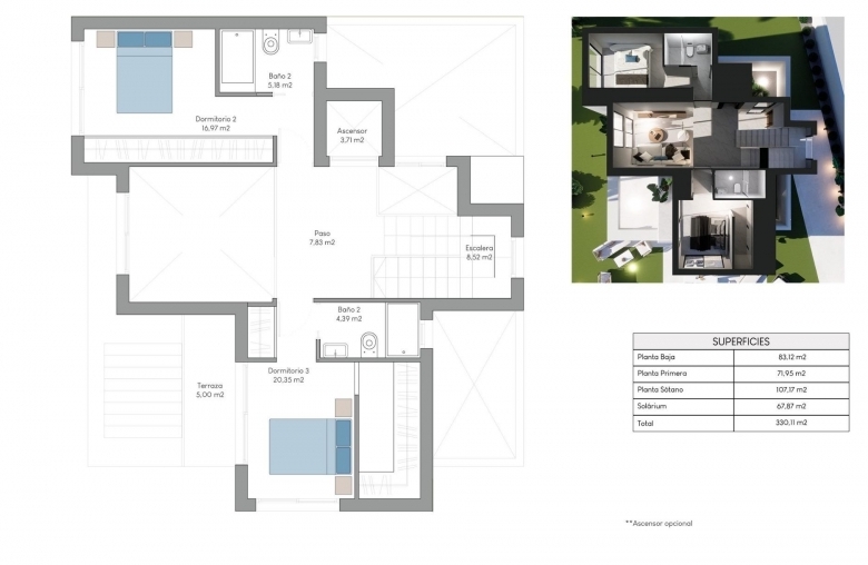 MAGNIFICA VILLA DE NUEVA CONSTRUCCIÓN DE 3 DORM.EN FINESTRAT