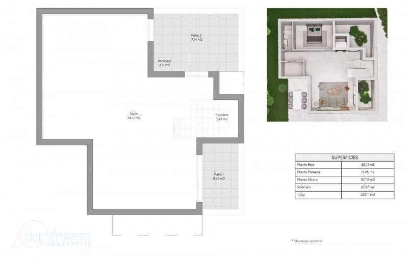 g_39972-13-34 MAGNIFICA VILLA DE NUEVA CONSTRUCCIÓN DE 3 DORM.EN FINESTRAT