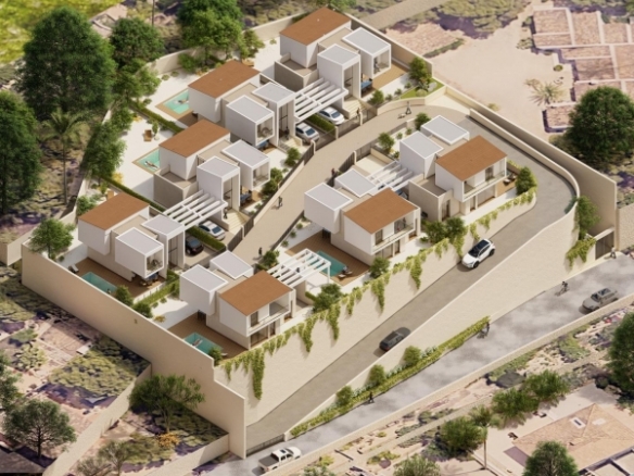 Chalet independiente con piscina privada en La Nucia