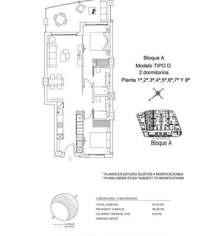 Apartamento de 2 dormitorios a la venta en La Manga del Mar Menor