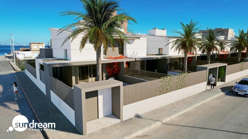Pareado a la venta de 3 dormitorios en los Nietos, La Manga del Mar Menor.