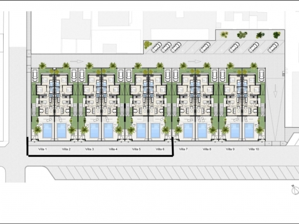 Pareado a la venta de 3 dormitorios en los Nietos, La Manga del Mar Menor.