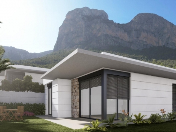 Chalet de nueva construcción en una sola planta a la venta  en Polop, Alicante