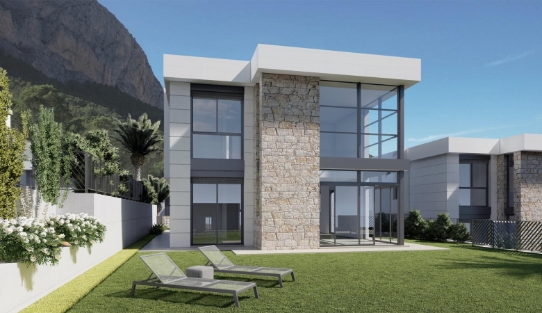 Chalet de nueva construcción en una sola planta a la venta  en Polop, Alicante