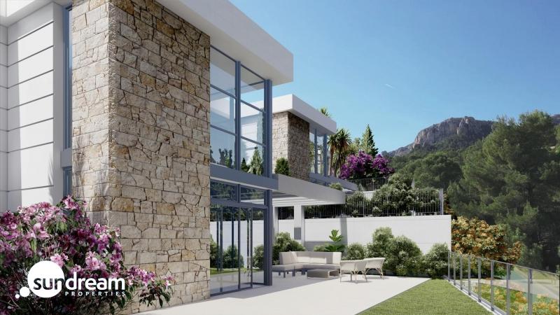 g_40055-13-8 Chalet de nueva construcción en una sola planta a la venta en Polop, Alicante