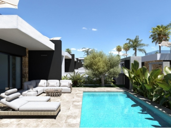 Chalet independiente en una sola planta con piscina privada a la venta en Ciudad Quesada(Alicante).