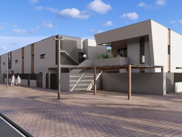 Bungalow de planta alta de 2 dormitorios a la venta con solarium privado en Torre-Pacheco(Murcia)