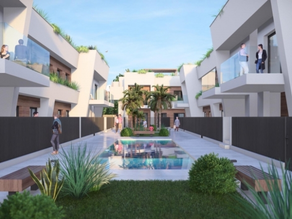 Bungalow de planta alta de 2 dormitorios a la venta con solarium privado en Torre-Pacheco(Murcia)