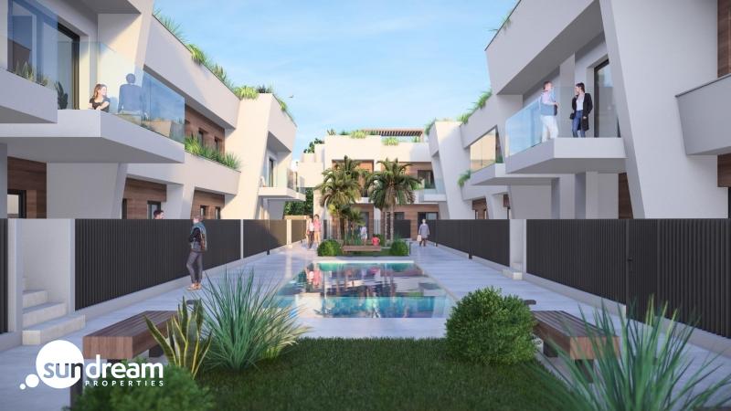 Bungalow de planta alta de 2 dormitorios a la venta con solarium privado en Torre-Pacheco(Murcia)