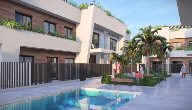 Bungalow de planta alta de 3 dormitorios a la venta con solarium en Torre-Pacheco(Murcia)