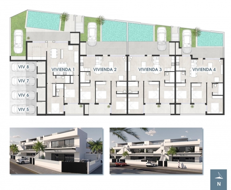 Bungalow de planta baja de 3 dormitorios a la venta en San Pedro del Pinatar