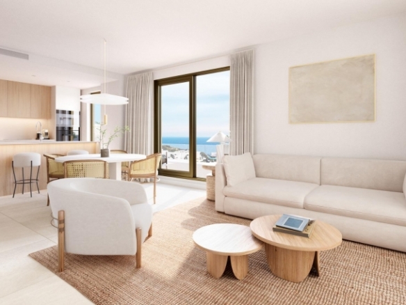 Apartamento de 3 dormitorios de nueva construcción a la venta en Villajoyosa.