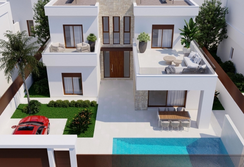 Villa de 4 dormitorios de nueva construcción en Golf Resort, Orihuela