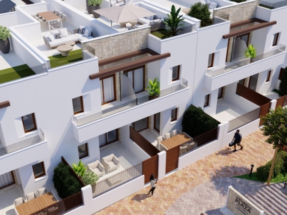 Adosado de 3 dormitorios de nueva construcción en Golf Resort, Orihuela