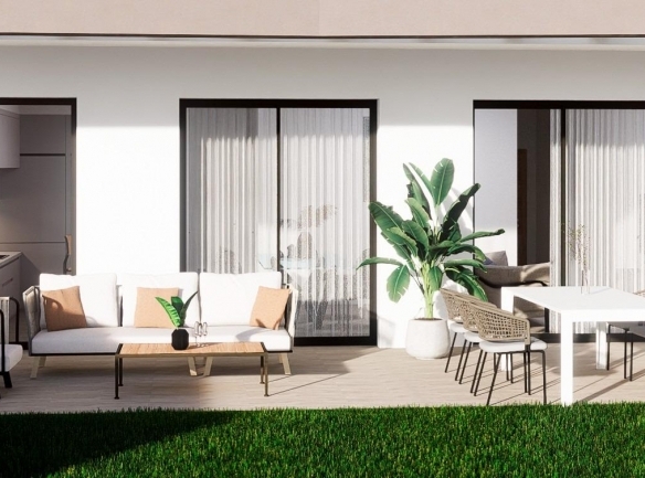 Bungalow de nueva construcción de planta baja con 3 dormitorios en Finestrat-Benidorm