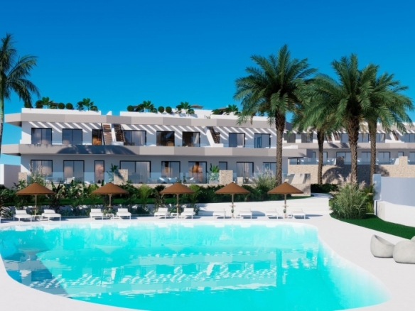 Bungalow de nueva construcción de planta baja con 3 dormitorios en Finestrat-Benidorm