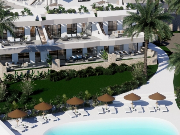Bungalow de nueva construcción de planta baja con 3 dormitorios en Finestrat-Benidorm