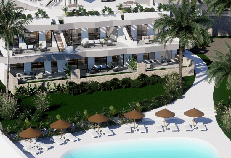 Bungalow de nueva construcción de planta baja con 3 dormitorios en Finestrat-Benidorm