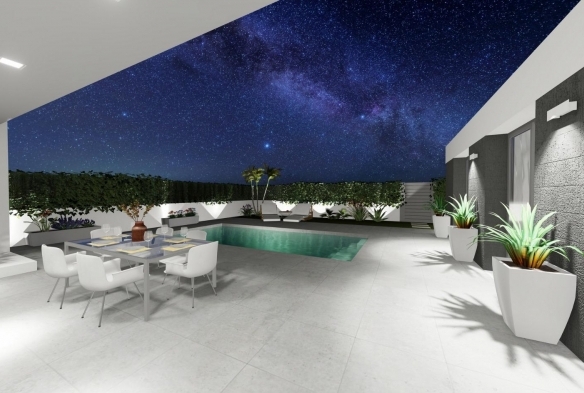 ESTUPENDAS NUEVAS VILLAS DE 3 DORM. DE UNA PLANTA CON SOLARIUM EN SAN JUAN DE LOS TERREROS(ALMERIA)