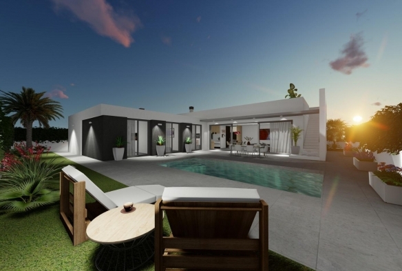 ESTUPENDAS NUEVAS VILLAS DE 3 DORM. DE UNA PLANTA CON SOLARIUM EN SAN JUAN DE LOS TERREROS(ALMERIA)