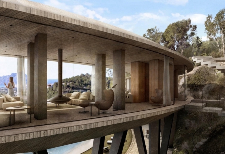 Villa de lujo de 4 dormitorios a la venta con vistas al mar en Benissa Costa